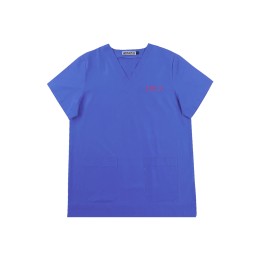 設計女裝護士短袖上衣  藍色  雙側袋口  基督教青年會 城市大學 獸醫護理學系 書院  NU092 設計女裝護士短袖上衣  藍色  雙側袋口  基督教青年會 城市大學 獸醫護理學系 書院  NU092